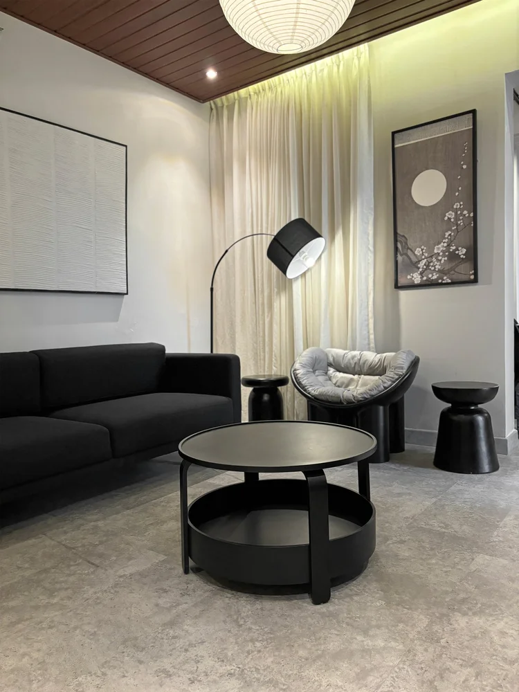 Saitama: A shared living room, so the group is not split across separate hotel rooms.