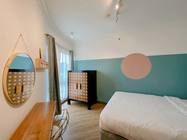 Madison: Wardrobe and dressing table in one bedroom, everything in its place during the stay.