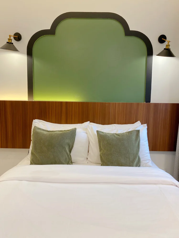 Saigon: White sheets, our standard on every bed in every unit.
