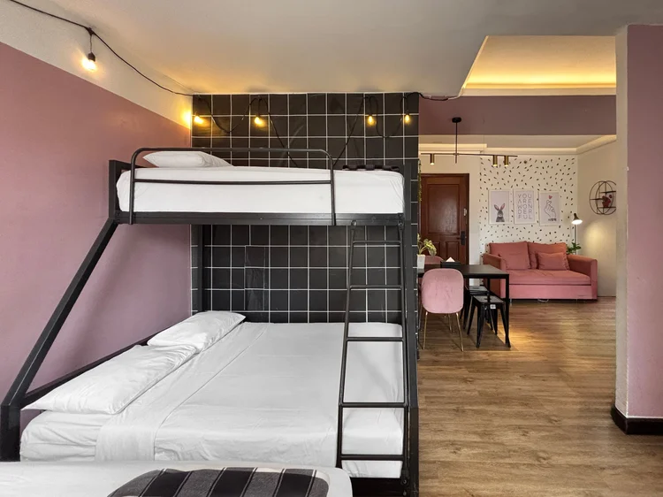 Myeong-dong: White sheets on every bed, the same standard in all our units.