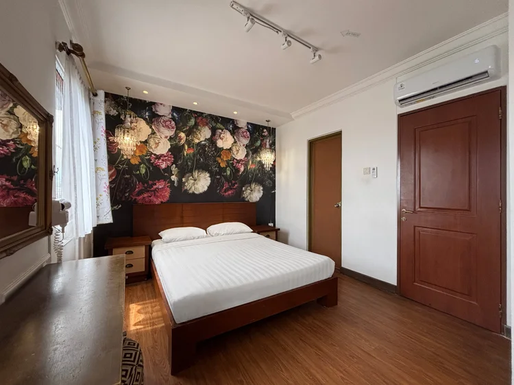 Marseille: The master bedroom with its own AC and wardrobe.