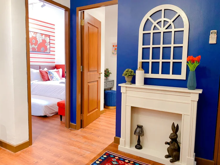 Amsterdam: The bedrooms open straight off the living room, so everyone stays in one unit.