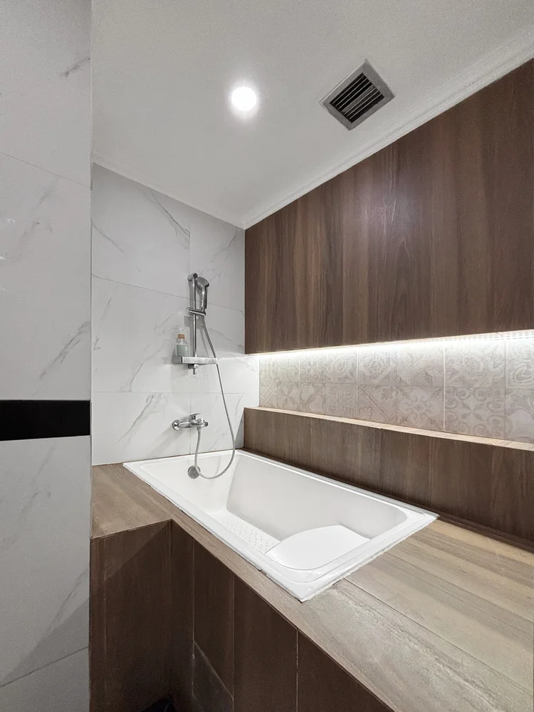 Paris: A bathtub with hot water, for a soak after a day out.