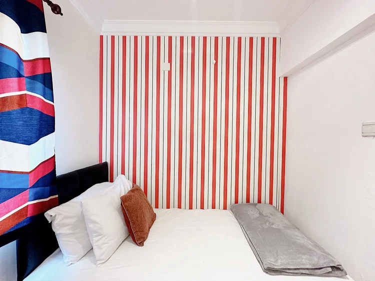Amsterdam: Both beds pushed together into one, good for two.