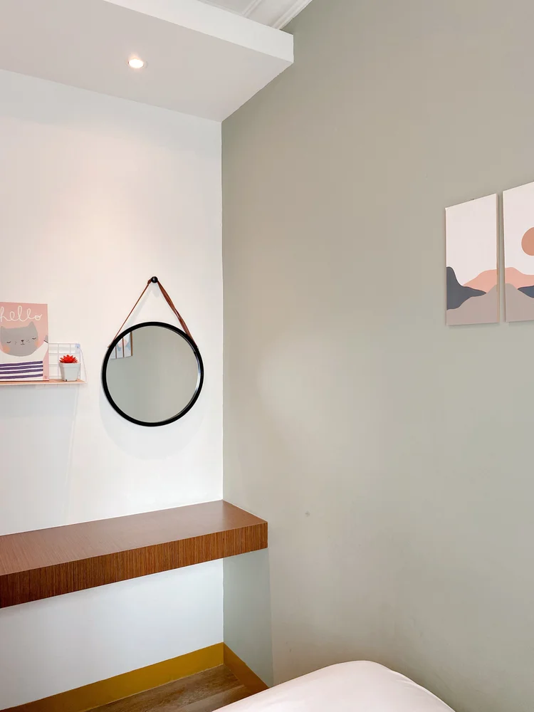 Oslo: A dressing table in every bedroom, so the mirror is never fought over.